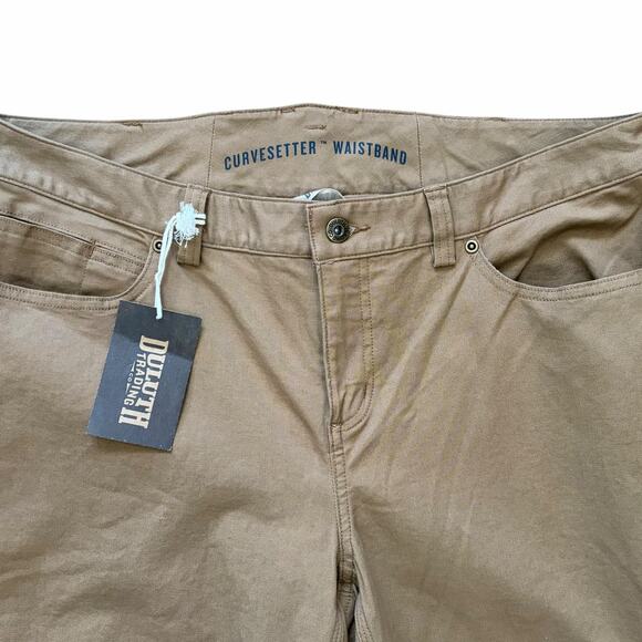 Duluth Trading Curvesetter Womens Khaki Pants 16W X 31 Plus Size Outdoor NWT - Picture 3 of 9